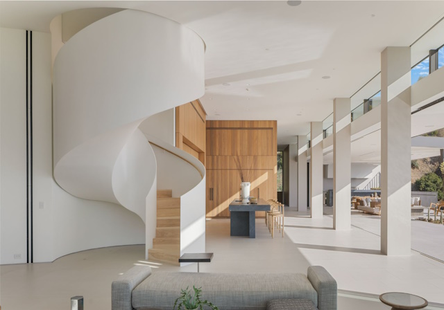 Amenities showcasing modern pool and landscaped garden area exuding luxury