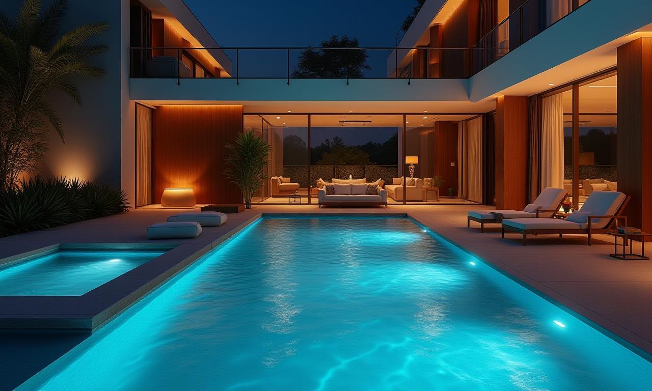 Luxurious modern villa interior showcasing elegance in 'The Epitome of Modern Elegance'